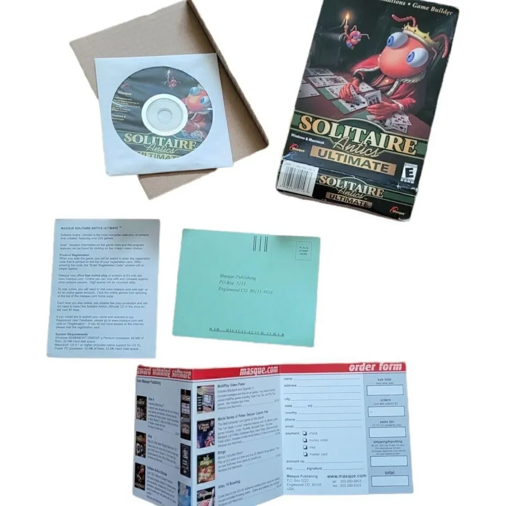 Solitaire Antics Ultimate for Windows & Macintosh Big Box PC Game